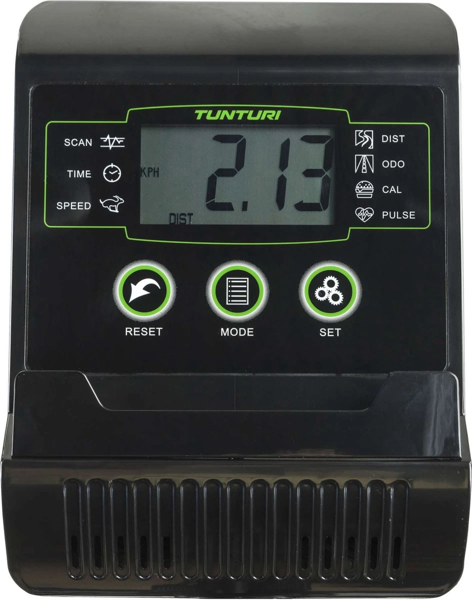 Tunturi Cardio Fit B35 Hometrainer - Fitnessfiets - 8 Weerstandsniveaus - Hartslagmonitor - Ergonomisch - Verstelbaar Stuur - Transportwielen 9 Tunturi Cardio Fit B35 Hometrainer - Fitnessfiets - 8 Weerstandsniveaus - Hartslagmonitor - Ergonomisch - Verstelbaar Stuur - Transportwielen - Afbeelding 9