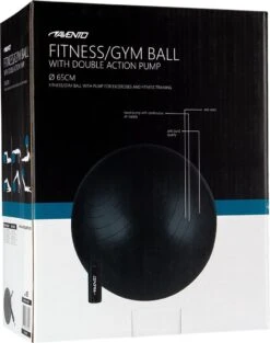Avento Fitness/Gymbal + Pomp - Ø 65cm - Zwart -FitForce Outlet Winkel 946x1200