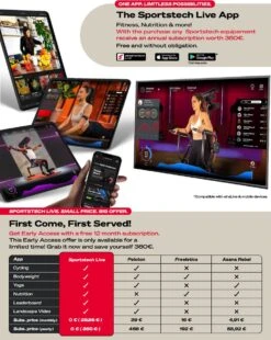 Sportstech IT300 Trainingsbank - Rugtrainer - Opvouwbaar Pull-up Stang -FitForce Outlet Winkel 956x1200 1