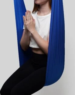 Therapeutische Hangmat YOGA ICON | Aerial Yoga | 280*150cm | Blauw | Inclusief Handige Draagtas En 1 Plafondhaak | Workout | Training En Ontspanning | -FitForce Outlet Winkel 956x1200 4