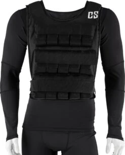 CAPITAL SPORTS Monstervest Gewichtsvest - Weight Vest - Metalen Gewichten - Zachte Pads Rondom Voor Een Groot Draagcomfort - Zwart -FitForce Outlet Winkel 972x1200