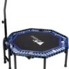 FOXSPORT Hoogwaardige Fitness Trampoline Met Handvat - Opvouwbare Trampoline - Volwassene Of Kindertrampoline Tot 120 Kg - Inclusief Handgrip - Sport Trampoline