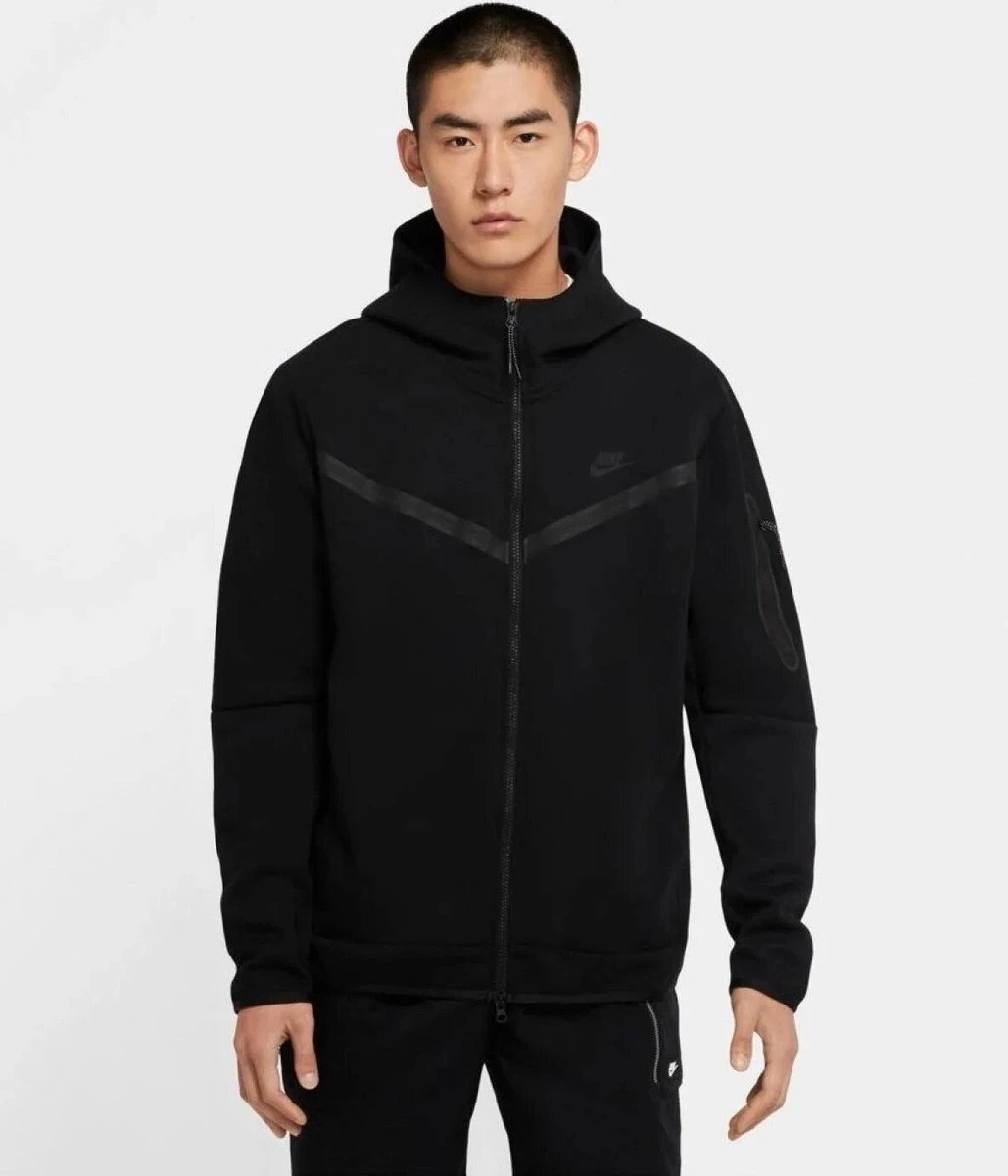 Nike Sportswear Tech Fleece Full Zip Heren Hoodie - Maat M 13 Nike Sportswear Tech Fleece Full Zip Heren Hoodie - Maat M - Afbeelding 13