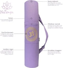 YoZenga Yogatas | Ohm Lovely Lilac Met Trekkoord | Sporttas | Yoga Koker Tas 8 YoZenga Yogatas | Ohm Lovely Lilac Met Trekkoord | Sporttas | Yoga Koker Tas -FitForce Outlet Winkel 1122x1200