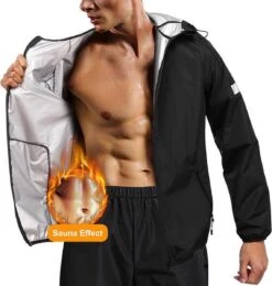 SHAKEX® - Zweetpak - Saunapak - Sweatsuit - Saunasuit - Uniseks - Gewichtsverlies - Afvallen - Cardio - Small -FitForce Outlet Winkel 1142x1200