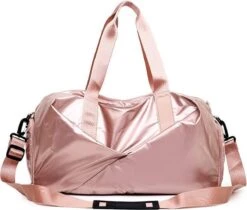 Merkloos Pink Gloss Duffel Bag | Medium Dames Sport Tas | 30 Liter - Roze -FitForce Outlet Winkel 1200x1022