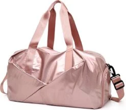 Merkloos Pink Gloss Duffel Bag | Medium Dames Sport Tas | 30 Liter - Roze -FitForce Outlet Winkel 1200x1053