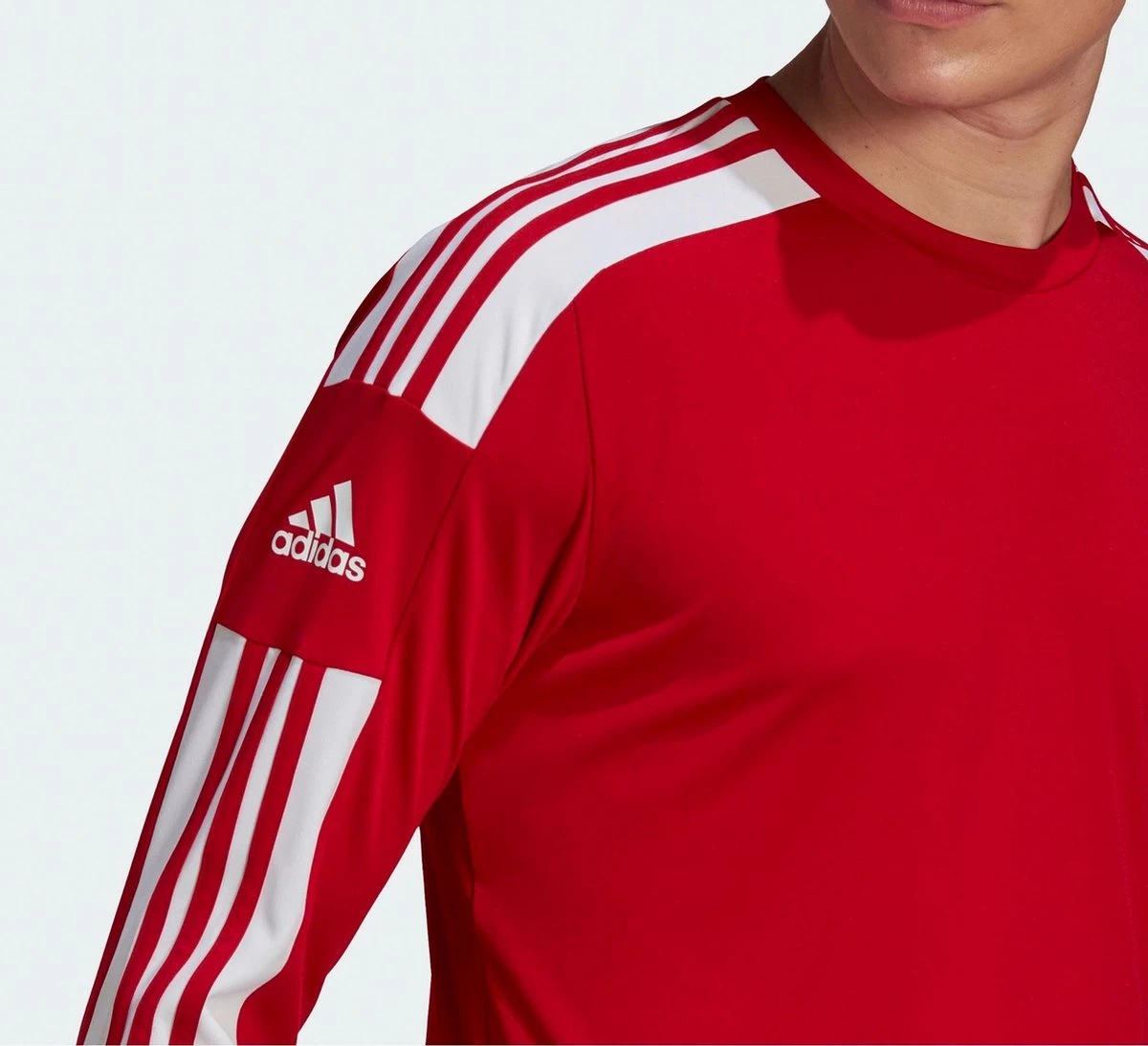 Adidas Squadra 21 Voetbalshirt Lange Mouw Heren - Rood / Wit | Maat: L 5 Adidas Squadra 21 Voetbalshirt Lange Mouw Heren - Rood / Wit | Maat: L - Afbeelding 5