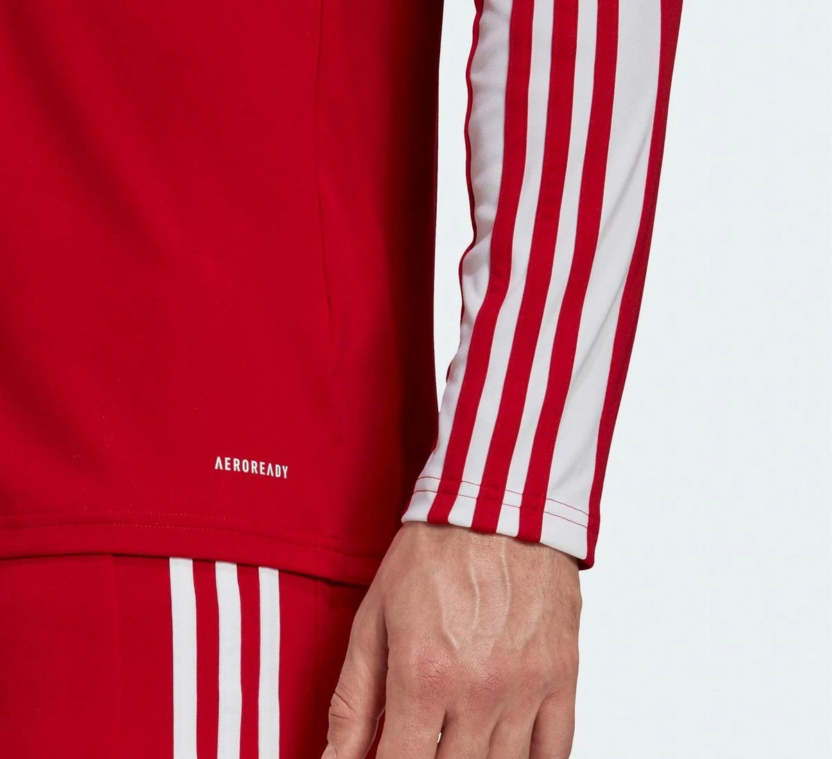 Adidas Squadra 21 Voetbalshirt Lange Mouw Heren - Rood / Wit | Maat: L 6 Adidas Squadra 21 Voetbalshirt Lange Mouw Heren - Rood / Wit | Maat: L - Afbeelding 6