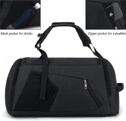 CySILI® Reistas, Sporttas, Kan Als Rugzak Gedragen Worden, Handbagage, Met Schoenenvak En Vak Voor Natte Spullen, Met Cijferslot - Voor Dames En Heren - Tas Voor Sport, Fitness, 42 Liter Inhoud, Gym - Travel Bag & Duffel Bag -FitForce Outlet Winkel 1200x1157