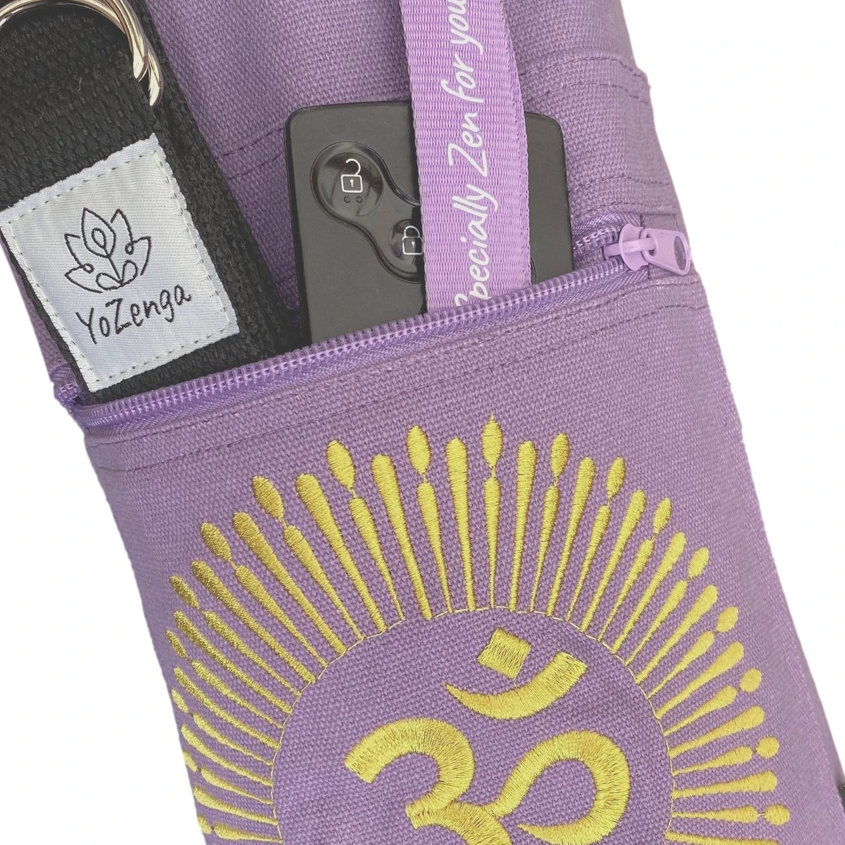YoZenga Yogatas | Ohm Lovely Lilac Met Trekkoord | Sporttas | Yoga Koker Tas 5 YoZenga Yogatas | Ohm Lovely Lilac Met Trekkoord | Sporttas | Yoga Koker Tas - Afbeelding 5