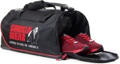 Gorilla Wear Jerome Sporttas - Zwart/Rood -FitForce Outlet Winkel 1200x641