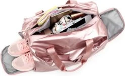 Merkloos Pink Gloss Duffel Bag | Medium Dames Sport Tas | 30 Liter - Roze -FitForce Outlet Winkel 1200x734