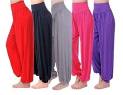 Dames Comfortabele Harem Pants - Zwart - XL - Buikdansen Wijde Luchtige Broek -FitForce Outlet Winkel 1200x934