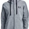 Under Armour Rival Fleece FZ Hoodie Dames Vest - Maat M