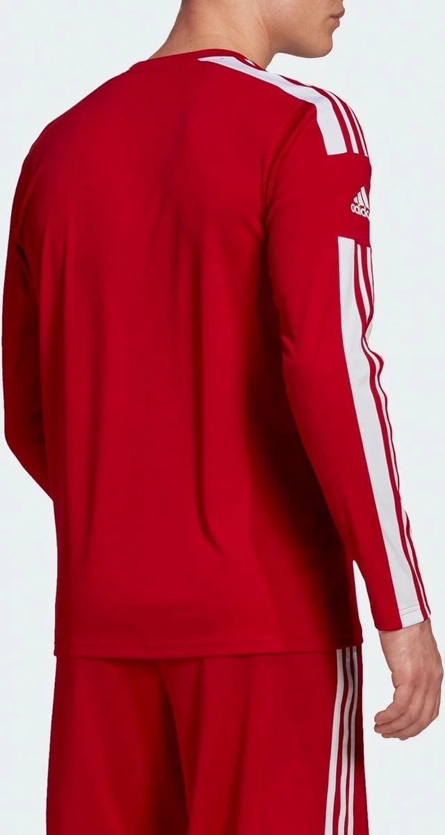 Adidas Squadra 21 Voetbalshirt Lange Mouw Heren - Rood / Wit | Maat: L 2 Adidas Squadra 21 Voetbalshirt Lange Mouw Heren - Rood / Wit | Maat: L - Afbeelding 2