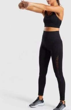 Yoga Broek - Zwart - Naadloos - Hoge Taille - Legging - Fitness - Maat M -FitForce Outlet Winkel 776x1200