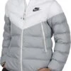 Nike Primaloft - Heren Winterjas - Maat XL - Wit/Grijs