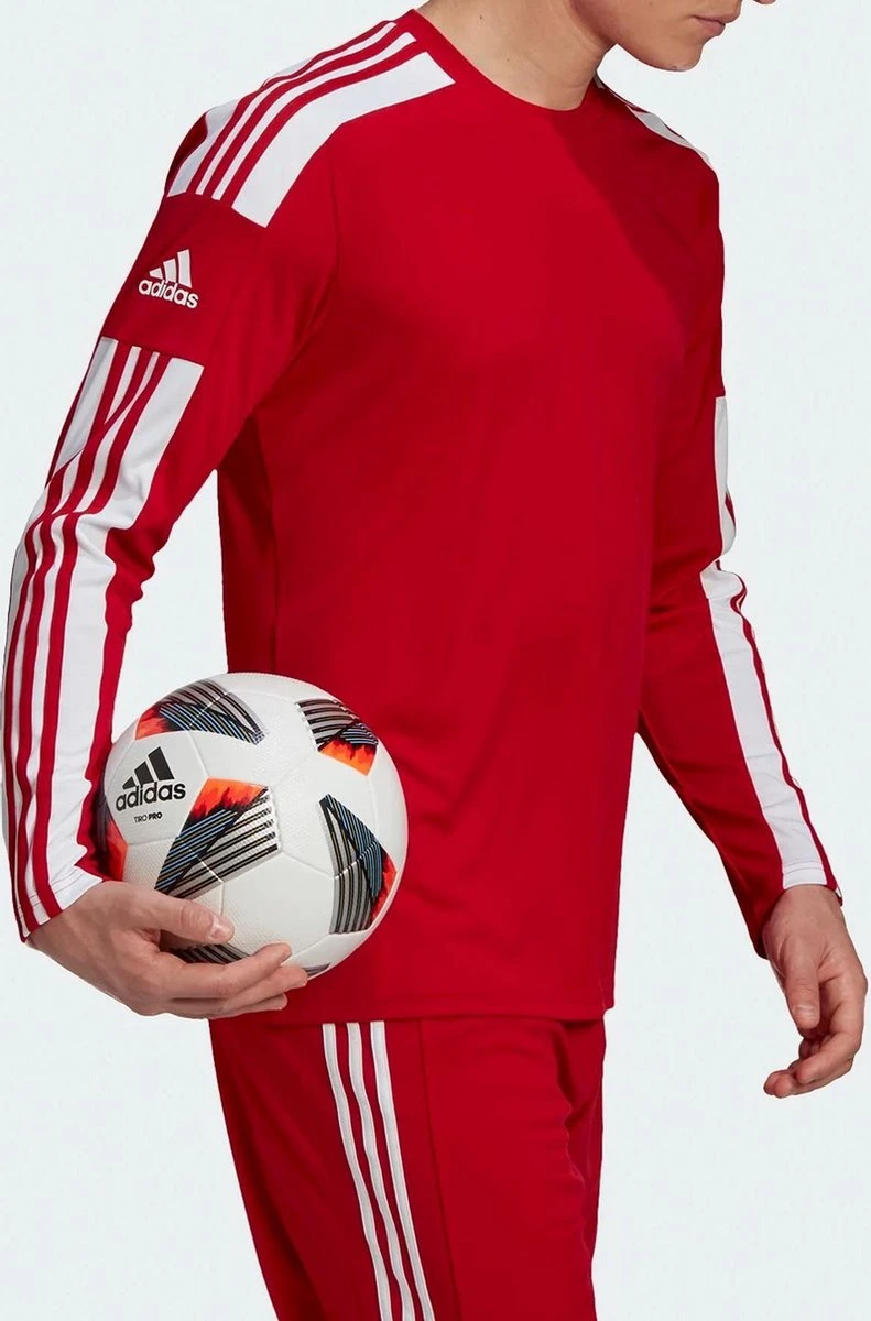 Adidas Squadra 21 Voetbalshirt Lange Mouw Heren - Rood / Wit | Maat: L 3 Adidas Squadra 21 Voetbalshirt Lange Mouw Heren - Rood / Wit | Maat: L - Afbeelding 3