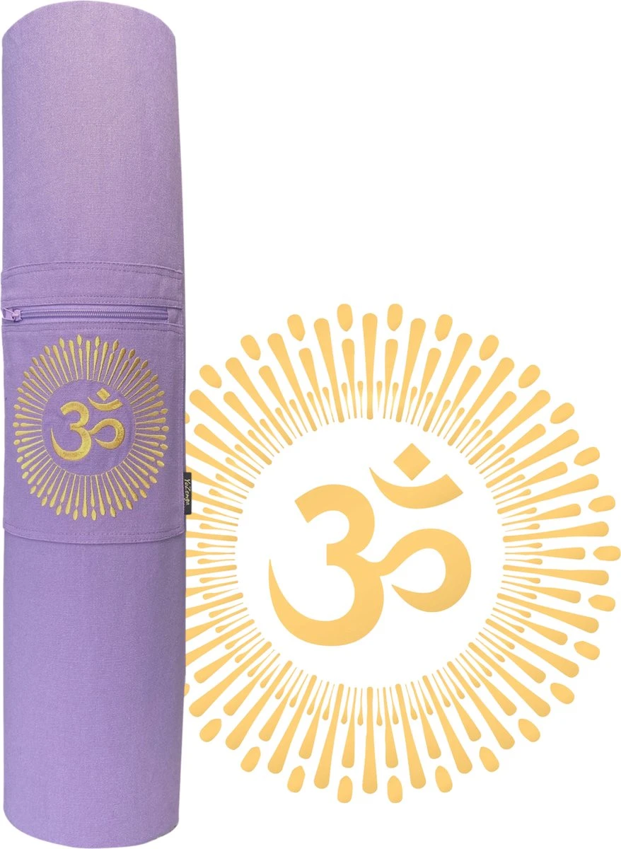YoZenga Yogatas | Ohm Lovely Lilac Met Trekkoord | Sporttas | Yoga Koker Tas 2 YoZenga Yogatas | Ohm Lovely Lilac Met Trekkoord | Sporttas | Yoga Koker Tas - Afbeelding 2