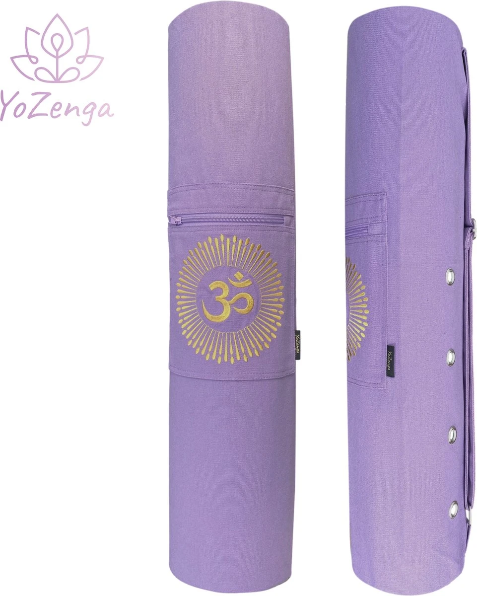 YoZenga Yogatas | Ohm Lovely Lilac Met Trekkoord | Sporttas | Yoga Koker Tas 4 YoZenga Yogatas | Ohm Lovely Lilac Met Trekkoord | Sporttas | Yoga Koker Tas - Afbeelding 4
